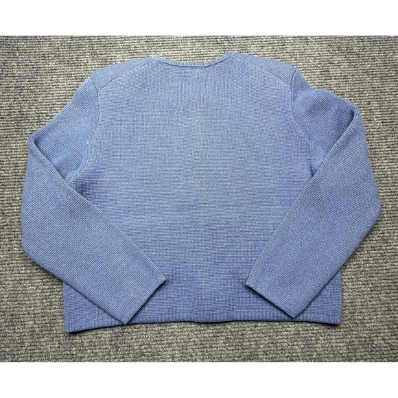 Alex Mill Cardigan Sweater Womens XL Blue Paris Waffle Knit Button Front Jacket - Picture 7 of 7